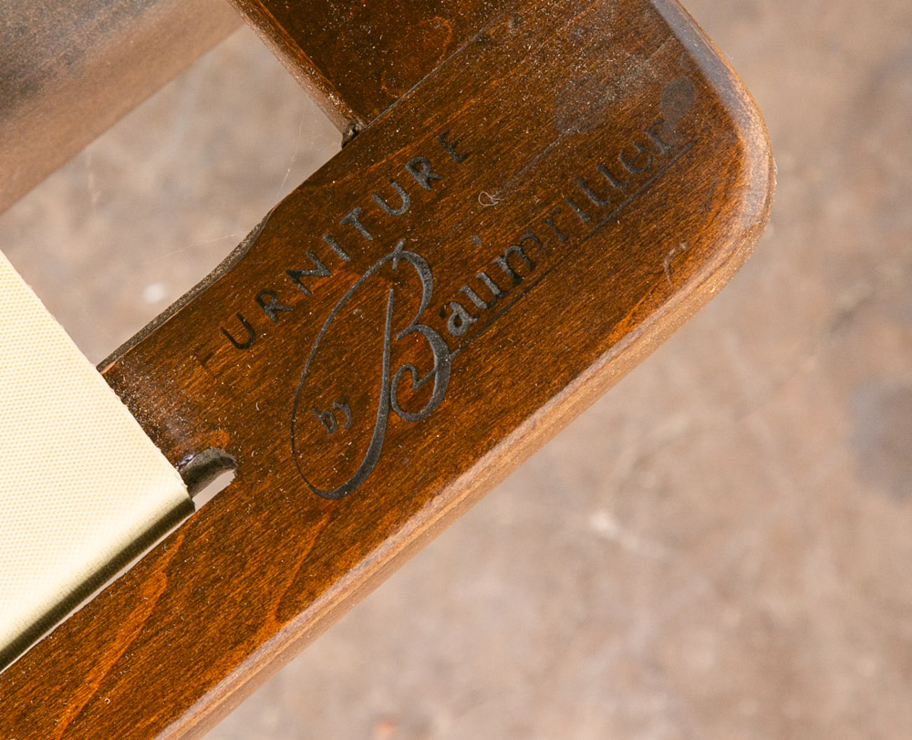 Mid Century Modern Lounge Chair Viko Baumritter Spindle White Tweed Danish Mcm - Image 10