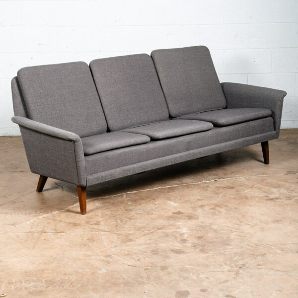 Mid Century Danish Modern Sofa Couch Fritz Hansen Soren Arm Low Dark Grey Mcm - Image 10