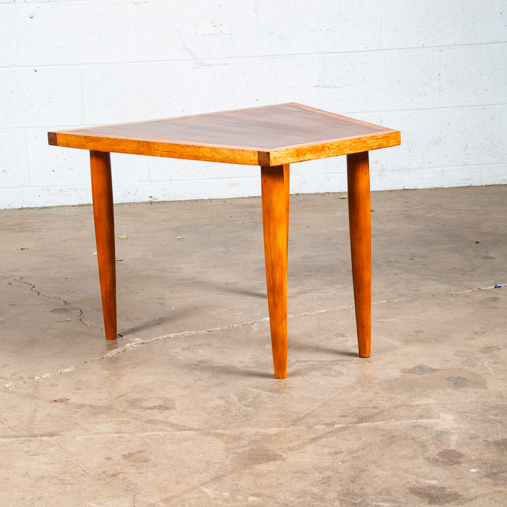 Mid Century Modern Side Table End Lane Wedge 4 Legs Walnut Vintage Drexel Mcm - Image 3