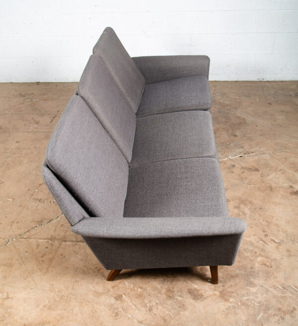 Mid Century Danish Modern Sofa Couch Fritz Hansen Soren Arm Low Dark Grey Mcm - Image 5