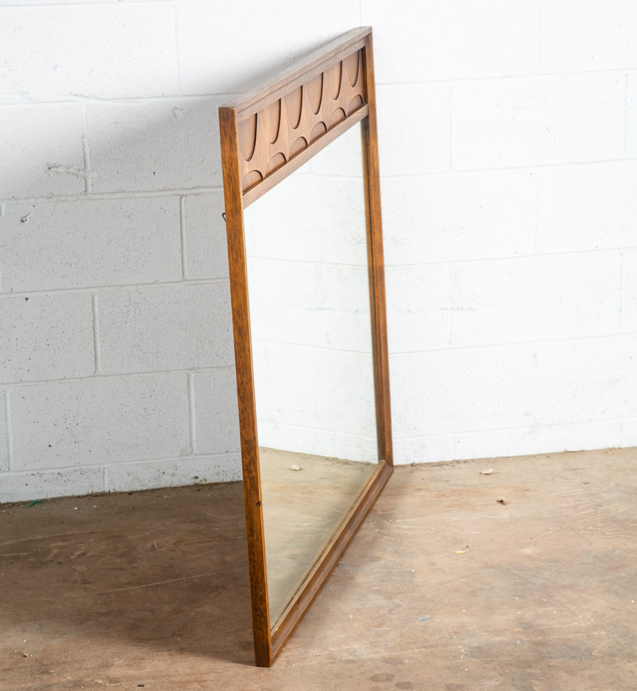 Mid Century Modern Mirror Wall Hanging Broyhill Brasilia Bathroom Rectangular NM - Image 5