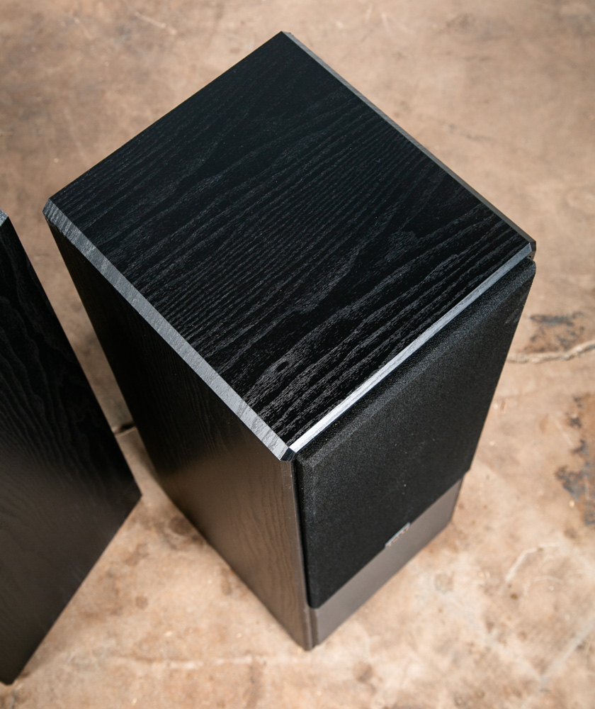 Mid Century Modern Vintage Speakers DCM CX-27 Pair Black Set Tower Monitor Grill - Image 4