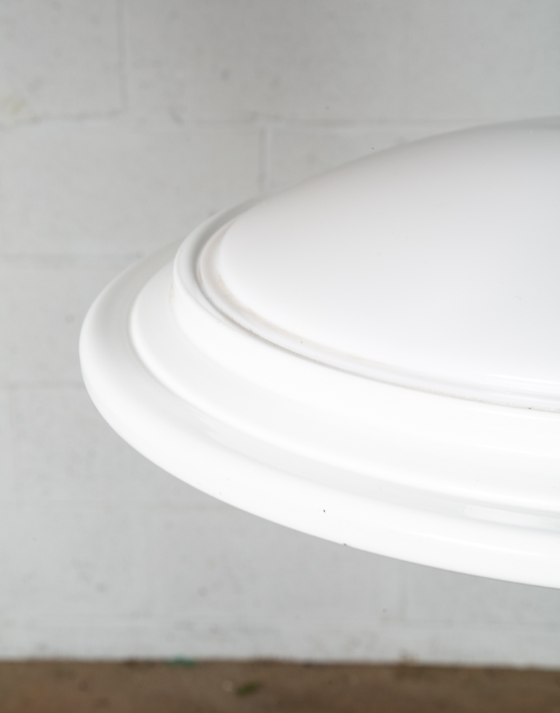 Mid Century Modern Pendant Lamp Light round Orb Chrome White Hanging Design NM - Image 8