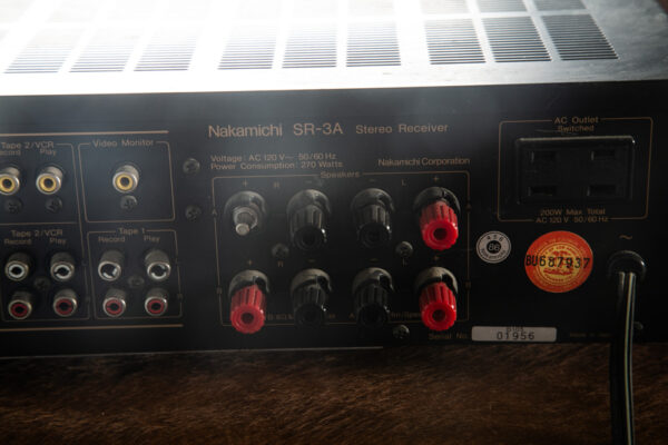 Vintage Nakamichi Receiver SR-3A Stasis Stereo Amplifier Amp Black Home Audio - Image 4