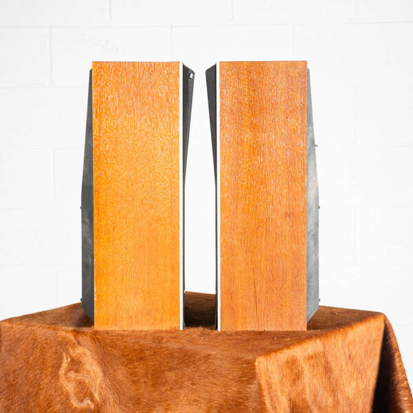 Mid Century Danish Modern Speakers Set Oak Bang & Olufsen Beovox S 35 Model 6311 - Image 3