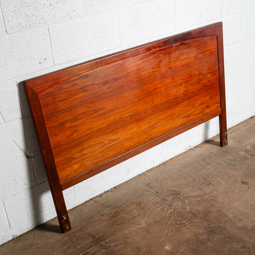 Mid Century Danish Modern Teak Full Size Headboard Vintage MCM Denmark 54Wx35H - Image 4