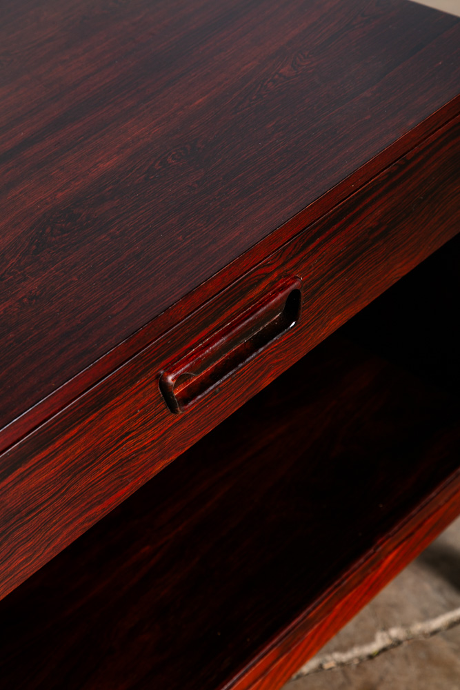 Mid Century Danish Modern Nightstand End Side Table Brazilian Rosewood Drawer M - Image 9