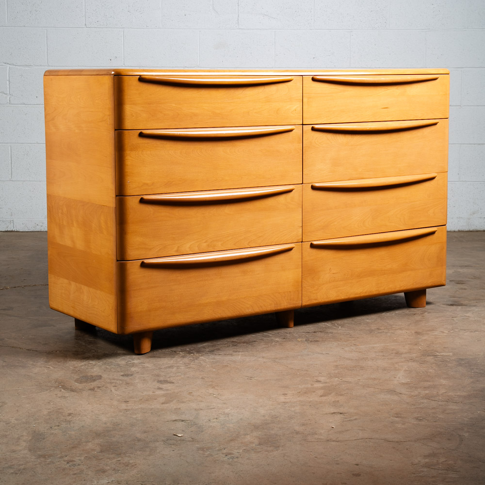 Mid Century Modern Dresser 8 Drawer Heywood Wakefield Solid Maple Blonde Mcm NM - Image 8