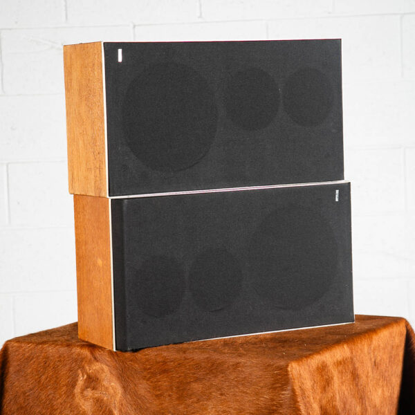 Mid Century Danish Modern Speakers Set Oak Bang & Olufsen Beovox S 35 Model 6311 - Image 2