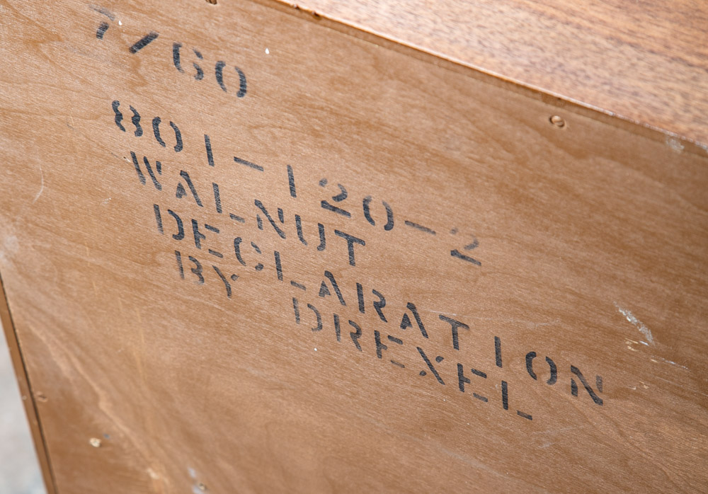 Mid Century Modern Dresser Credenza 6 Drawer Drexel Declaration Vintage Walnut - Image 7