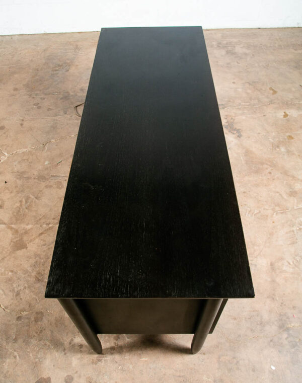 Mid Century Modern Stereo Console Record Player Ampex Radio Hifi Black 1960 Tube - Image 3