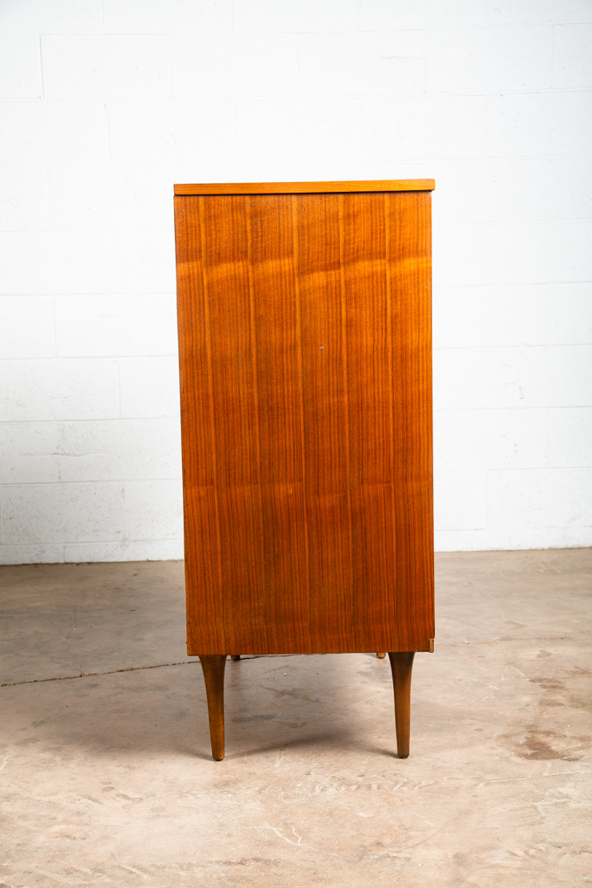 Mid Century Modern Highboy Dresser Broyhill 5 Drawer Walnut Mcm Vintage Danish - Image 3