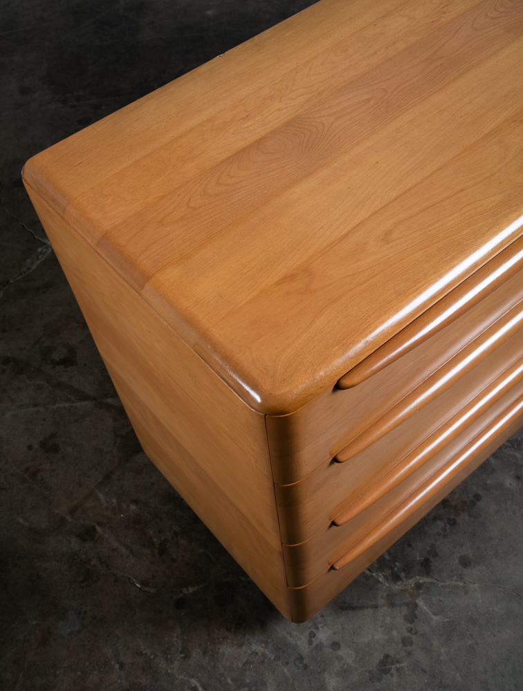 Mid Century Modern Dresser 8 Drawer Heywood Wakefield Solid Maple Blonde Mcm NM - Image 9