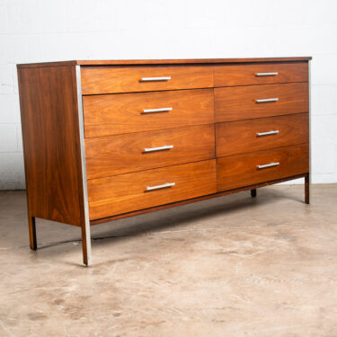 Mid Century Modern Dresser Credenza Paul Mccobb Calvin Walnut 8 Drawer Vintage