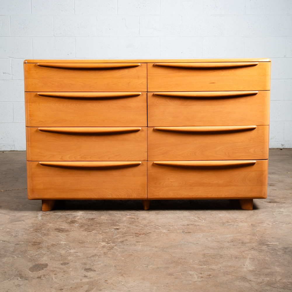 Mid Century Modern Dresser 8 Drawer Heywood Wakefield Solid Maple Blonde Mcm NM - Image 2