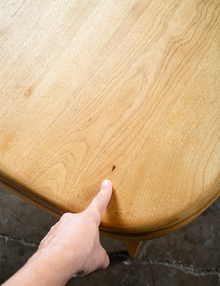 Mid Century Modern Dining Table Solid Birch Gilbert Rohde Heywood Wakefield Leaf - Image 11