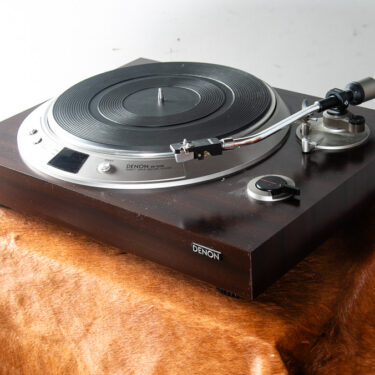 Vintage Record Player Denon DP-1200 Direct Drive Hifi Turntable Cover As Is Used