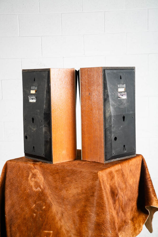Mid Century Danish Modern Speakers Set Oak Bang & Olufsen Beovox S 35 Model 6311 - Image 7
