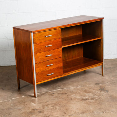 Mid Century Modern Bar Buffet Cabinet Paul Mccobb Calvin Walnut 5 Drawer Vintage