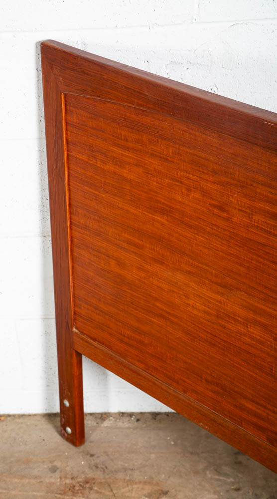 Mid Century Danish Modern Teak Full Size Headboard Vintage MCM Denmark 54Wx35H - Image 5