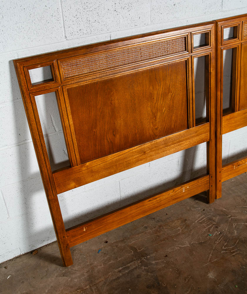 Mid Century Modern Headboard King Bed Frame Twin Set Passage Drexel Declaration - Image 4