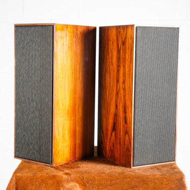 Mid Century Modern Speakers Set B&O Bang Olufsen Beovox 1200 Model 6227 Rosewood