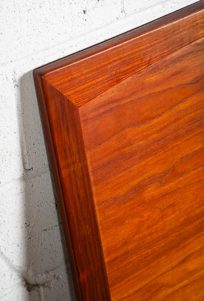 Mid Century Danish Modern Teak Full Size Headboard Vintage MCM Denmark 54Wx35H - Image 6