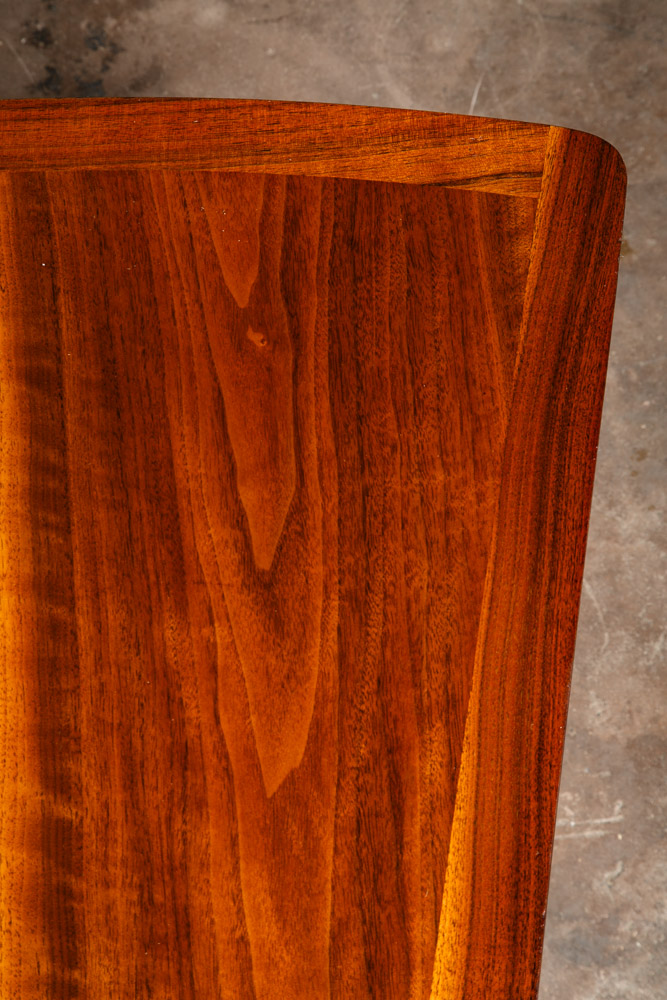 Mid Century Modern Side Table End Lane Wedge Cane Walnut Vintage Drexel - Image 7