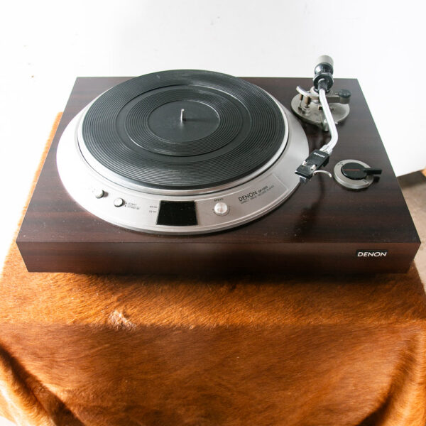 Vintage Record Player Denon DP-1200 Direct Drive Hifi Turntable Cover As Is Used - Image 11