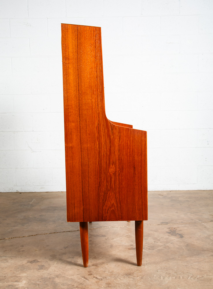 Mid Century Danish Modern Secretary Desk Bureau Denmark Vintage Drawers Vanity - Image 3