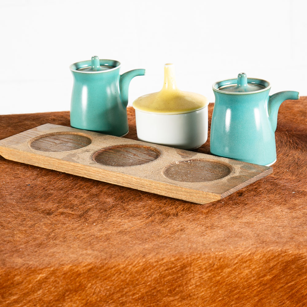 Mid Century Modern Set 3 Hakusan Japanese Sake Sushi Ceramics Lidded Japan Mcm - Image 5