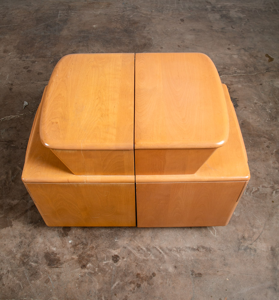 Mid Century Modern Nightstands End Side Tables Heywood Wakefield M538 Drawer Two - Image 4