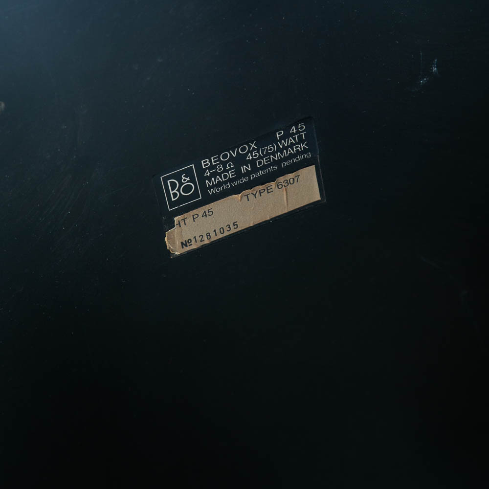 Mid Century Danish Modern Speakers Set White Bang & Olufsen Beovox P45 B&O 6307 - Image 5