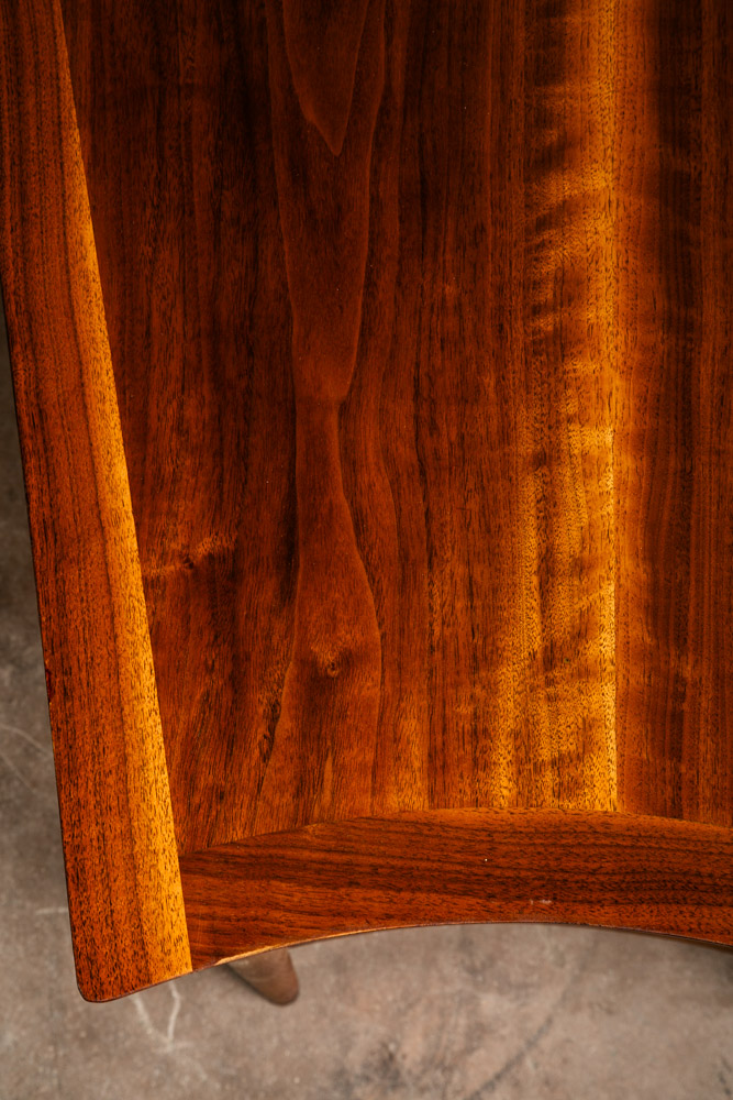 Mid Century Modern Side Table End Lane Wedge Cane Walnut Vintage Drexel - Image 10