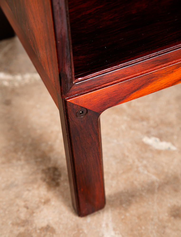 Mid Century Danish Modern Nightstand End Side Table Brazilian Rosewood Drawer M - Image 10