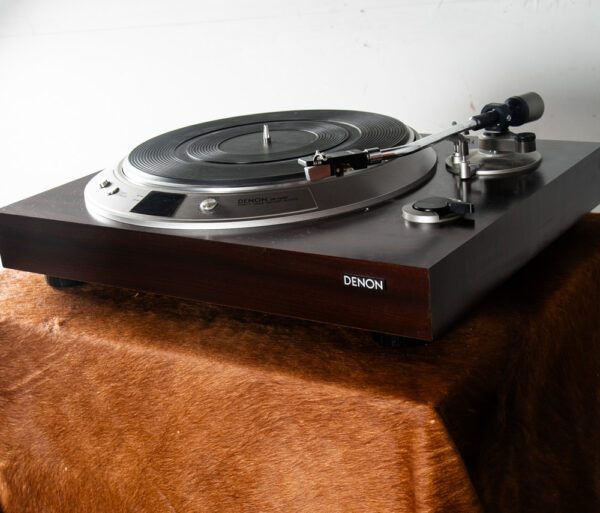 Vintage Record Player Denon DP-1200 Direct Drive Hifi Turntable Cover As Is Used - Image 5