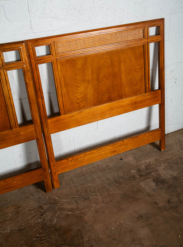 Mid Century Modern Headboard King Bed Frame Twin Set Passage Drexel Declaration - Image 5