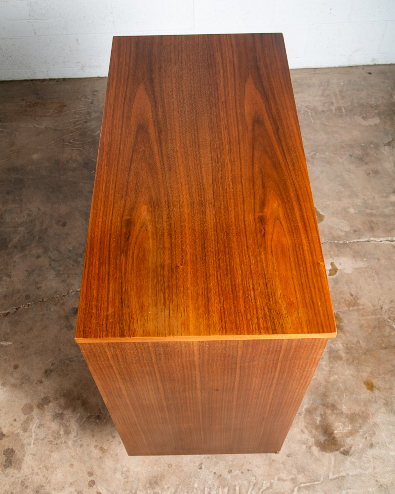 Mid Century Modern Highboy Dresser Broyhill 5 Drawer Walnut Mcm Vintage Danish - Image 4