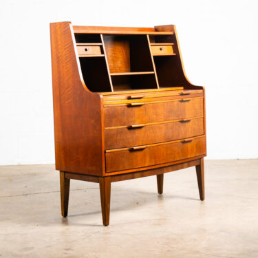 Mid Century Danish Modern Secretary Desk Walnut Holger Christiansen Office Mcm M