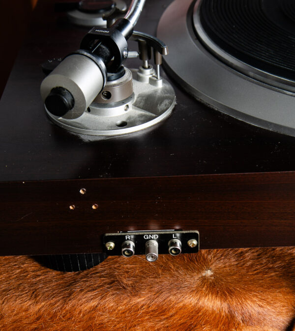 Vintage Record Player Denon DP-1200 Direct Drive Hifi Turntable Cover As Is Used - Image 8