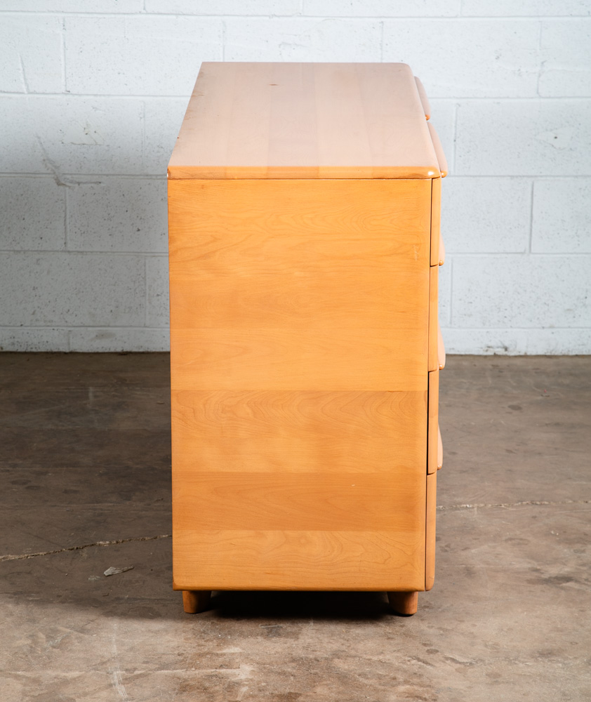 Mid Century Modern Dresser 8 Drawer Heywood Wakefield Solid Maple Blonde Mcm NM - Image 3