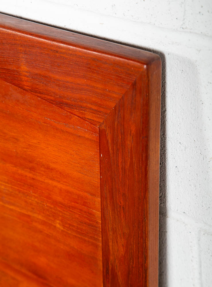 Mid Century Danish Modern Teak Full Size Headboard Vintage MCM Denmark 54Wx35H - Image 7