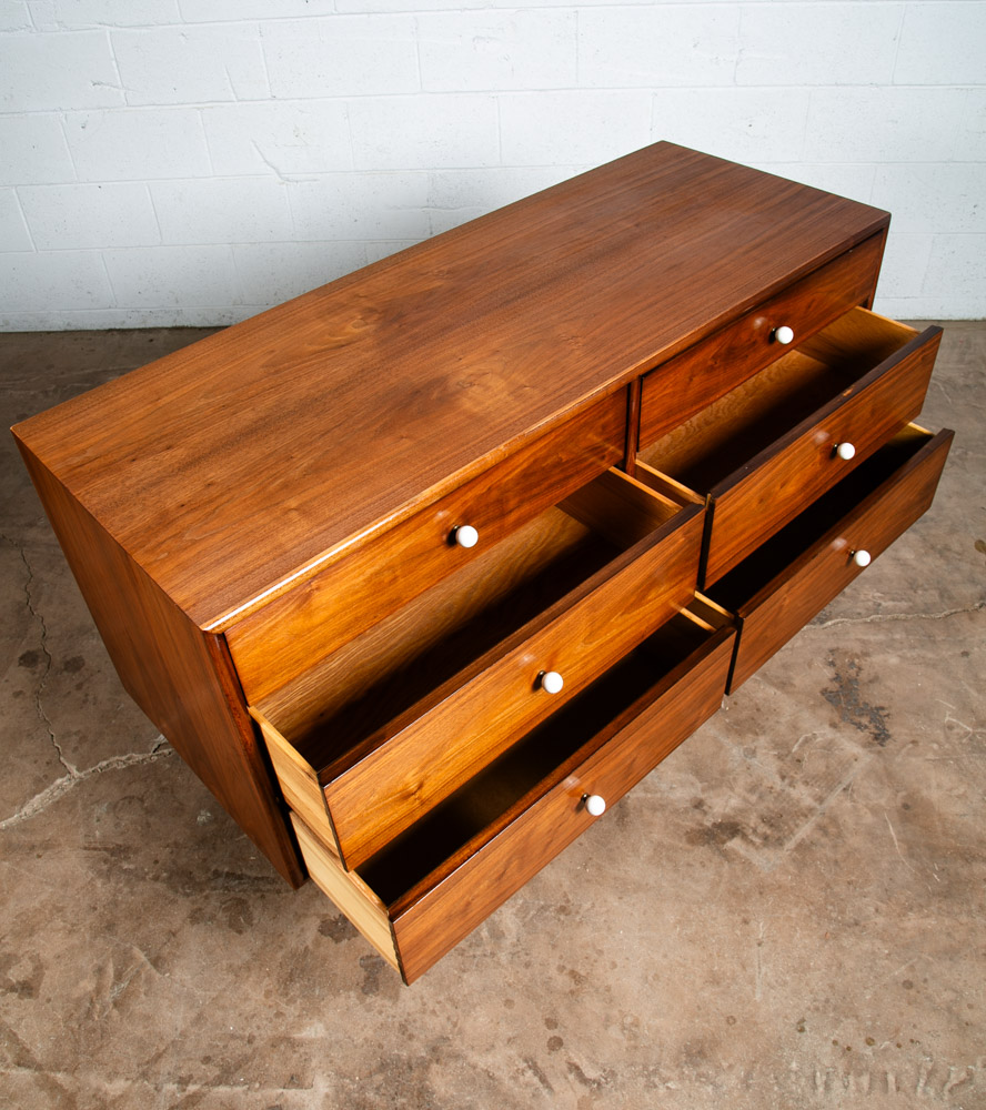 Mid Century Modern Dresser Credenza 6 Drawer Drexel Declaration Vintage Walnut - Image 10