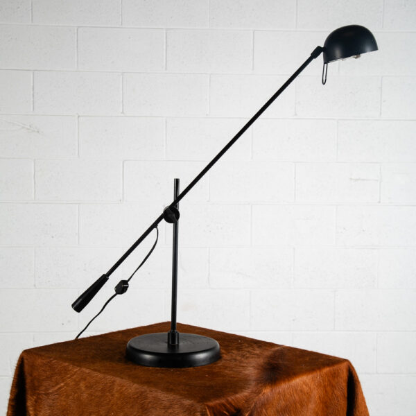 Mid Century Modern Table Lamp Adjustable Desk Metal Light Desk Black 80s 90s - Image 3