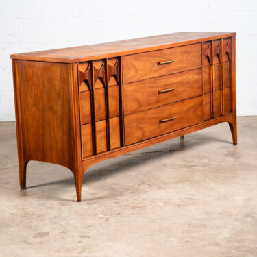 Mid Century Modern Dresser Credenza Kent Coffey 9 Drawer Perspecta Brasilia Wood