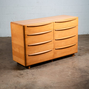 Mid Century Modern Dresser 8 Drawer Heywood Wakefield Solid Maple Blonde Mcm NM