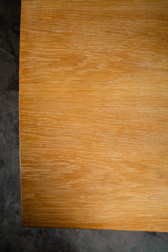 Mid Century Modern Dining Table Solid Sculptural Oak Extension Leaf Vintage Mcm - Image 8