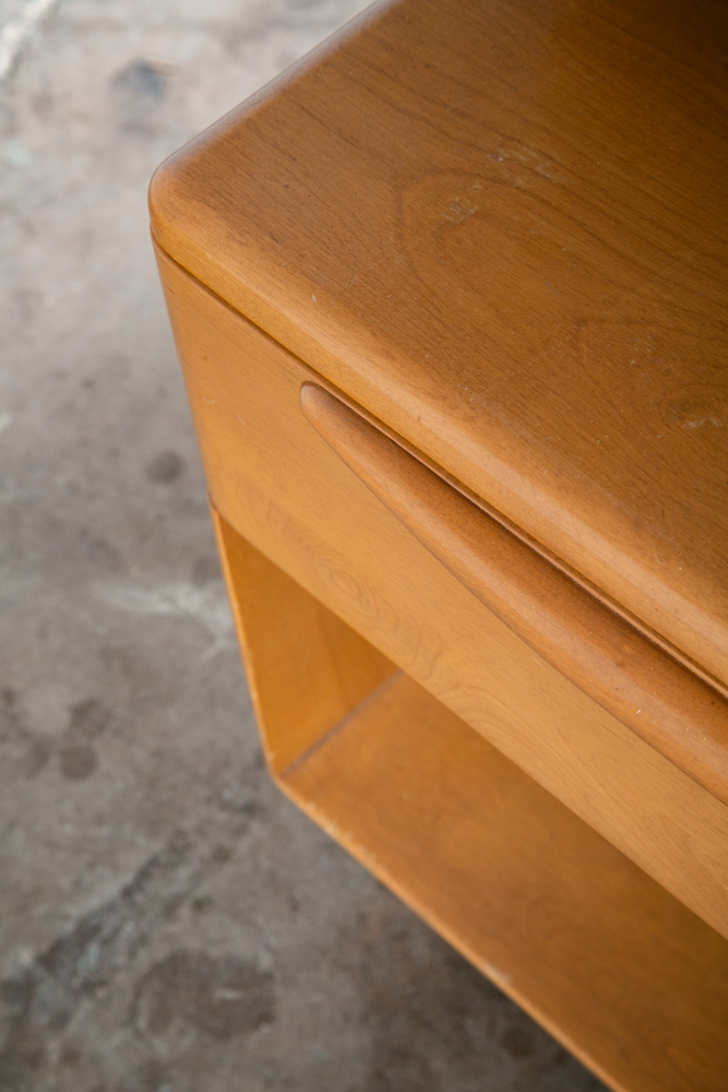 Mid Century Modern Nightstands End Side Tables Heywood Wakefield M538 Drawer Two - Image 10