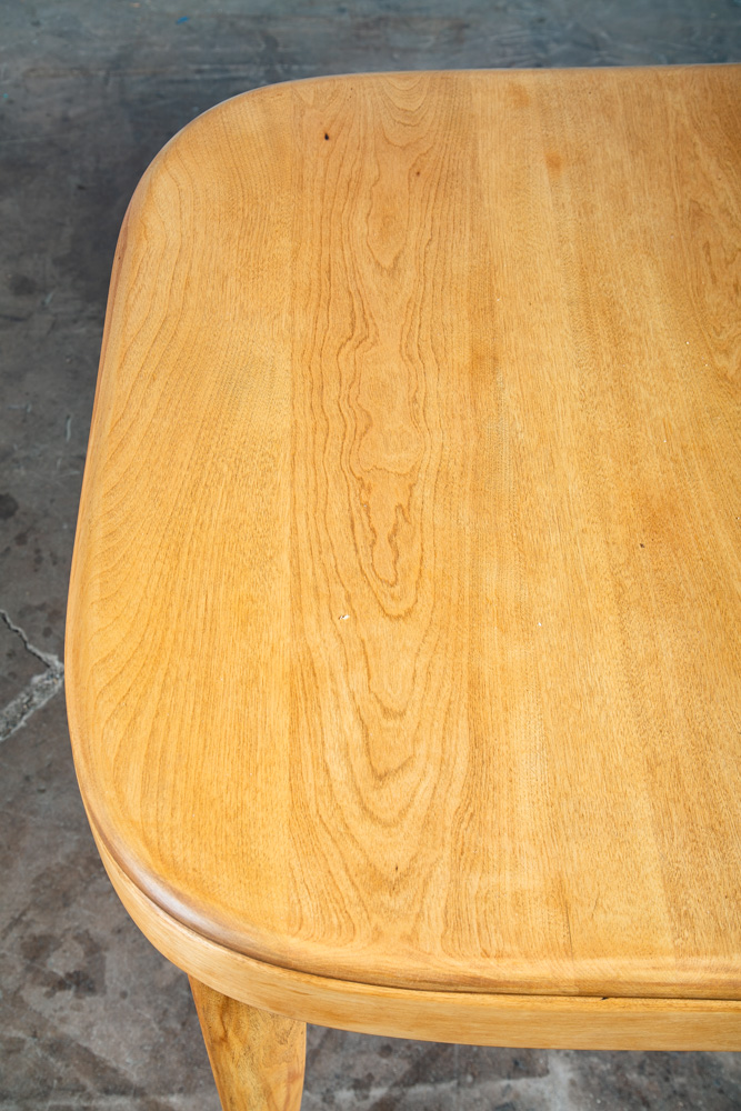 Mid Century Modern Dining Table Solid Birch Gilbert Rohde Heywood Wakefield Leaf - Image 8