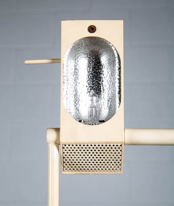 Mid Century Modern Floor Lamp White Adjustable Post Modern Halogen 2 Light - Image 10